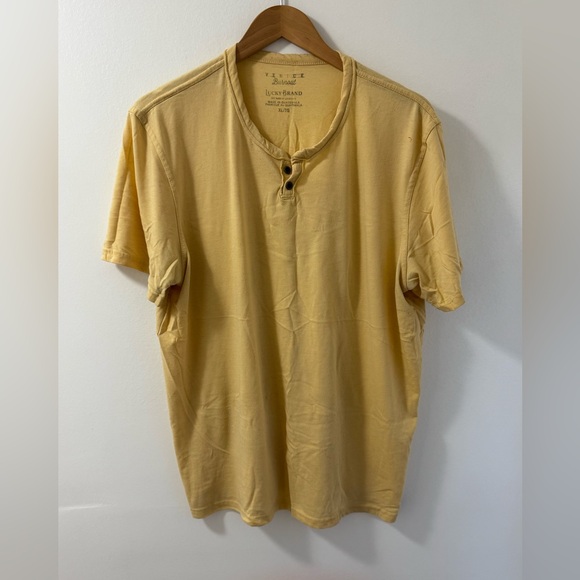 Lucky Brand Other - Lucky Brand Yellow Short Sleeve Tee